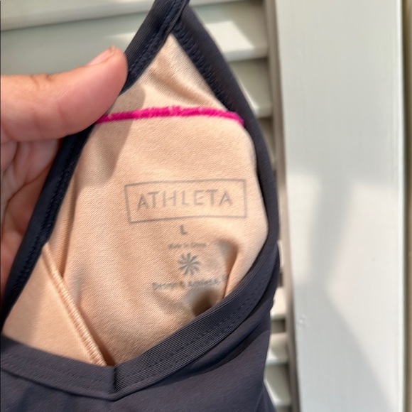 Gray Athleta athletic dress with adjustable straps and built in bra - Picture 2 of 4